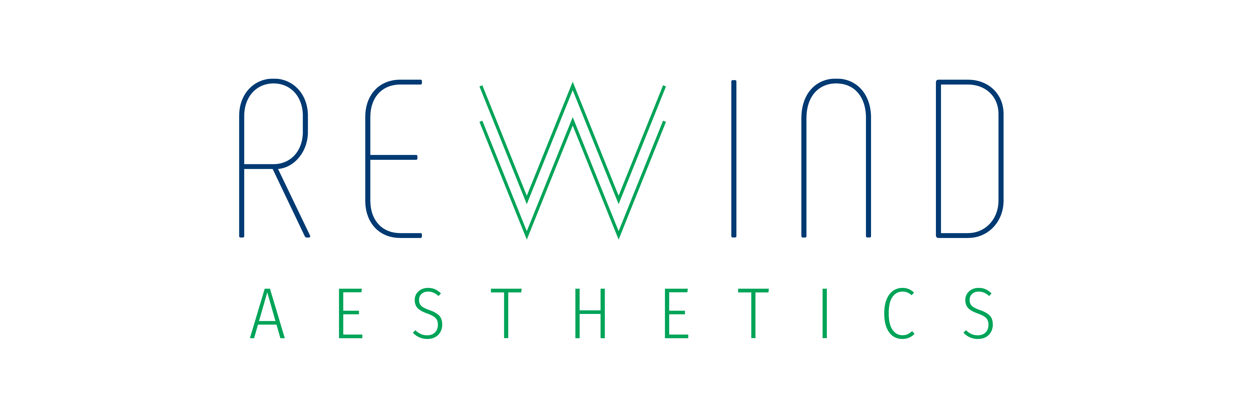 Rewind Aesthetics logo