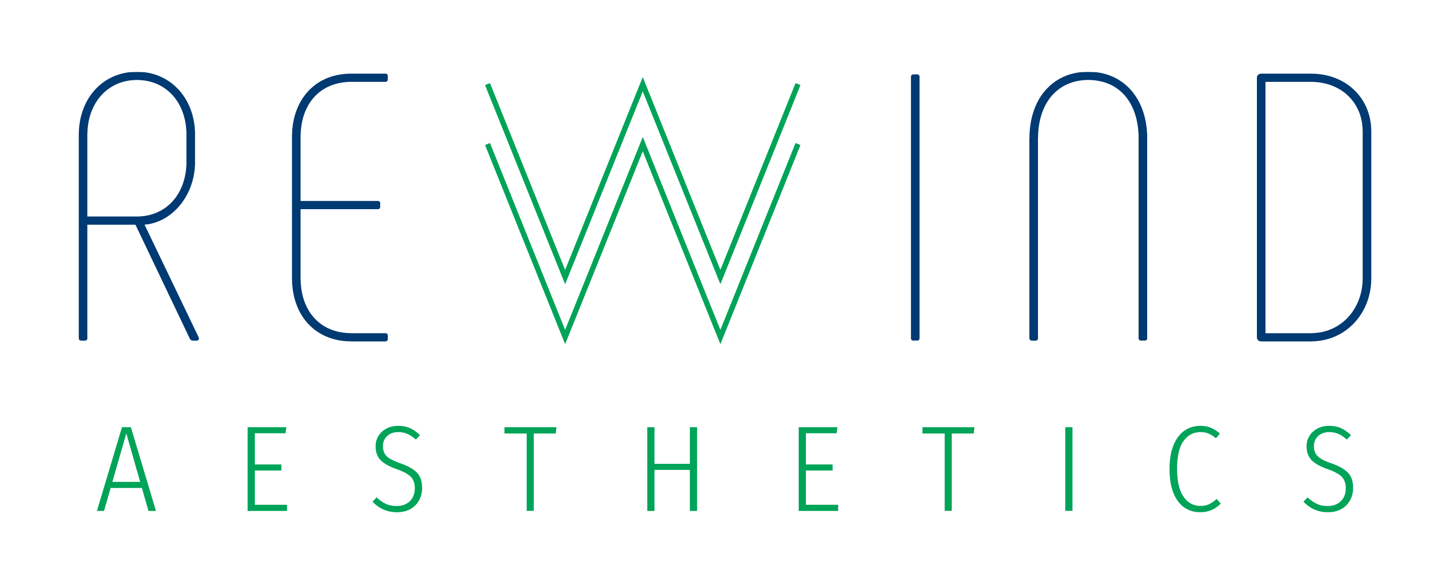 Rewind Aesthetics logo