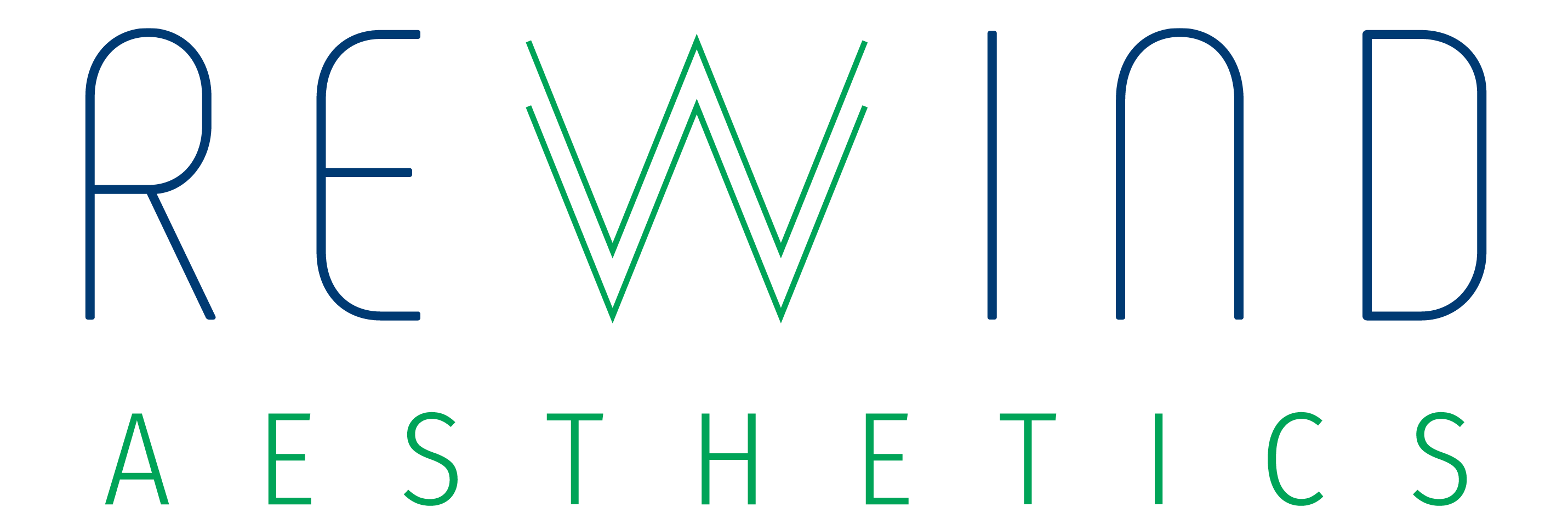 Rewind Aesthetics logo