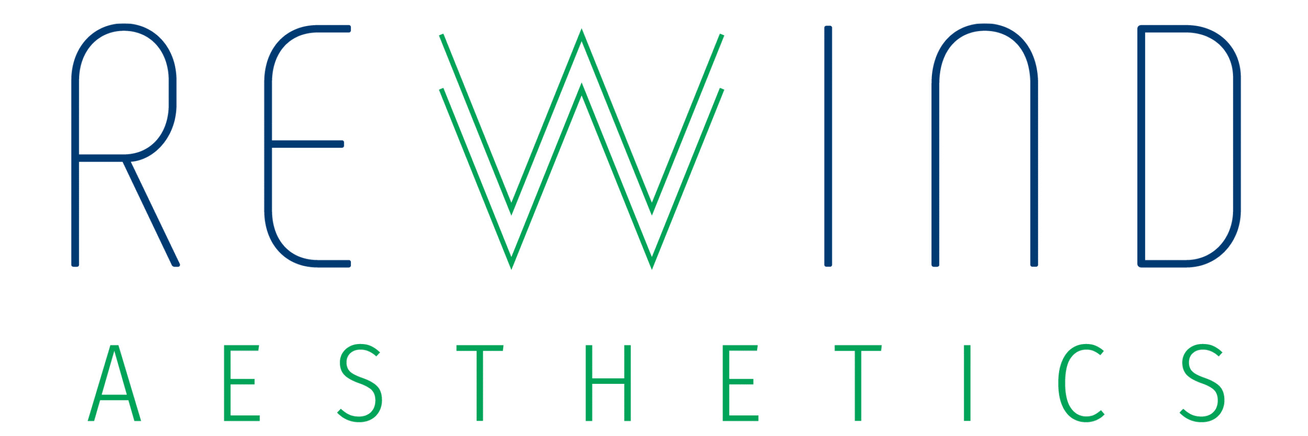Rewind Aesthetics logo